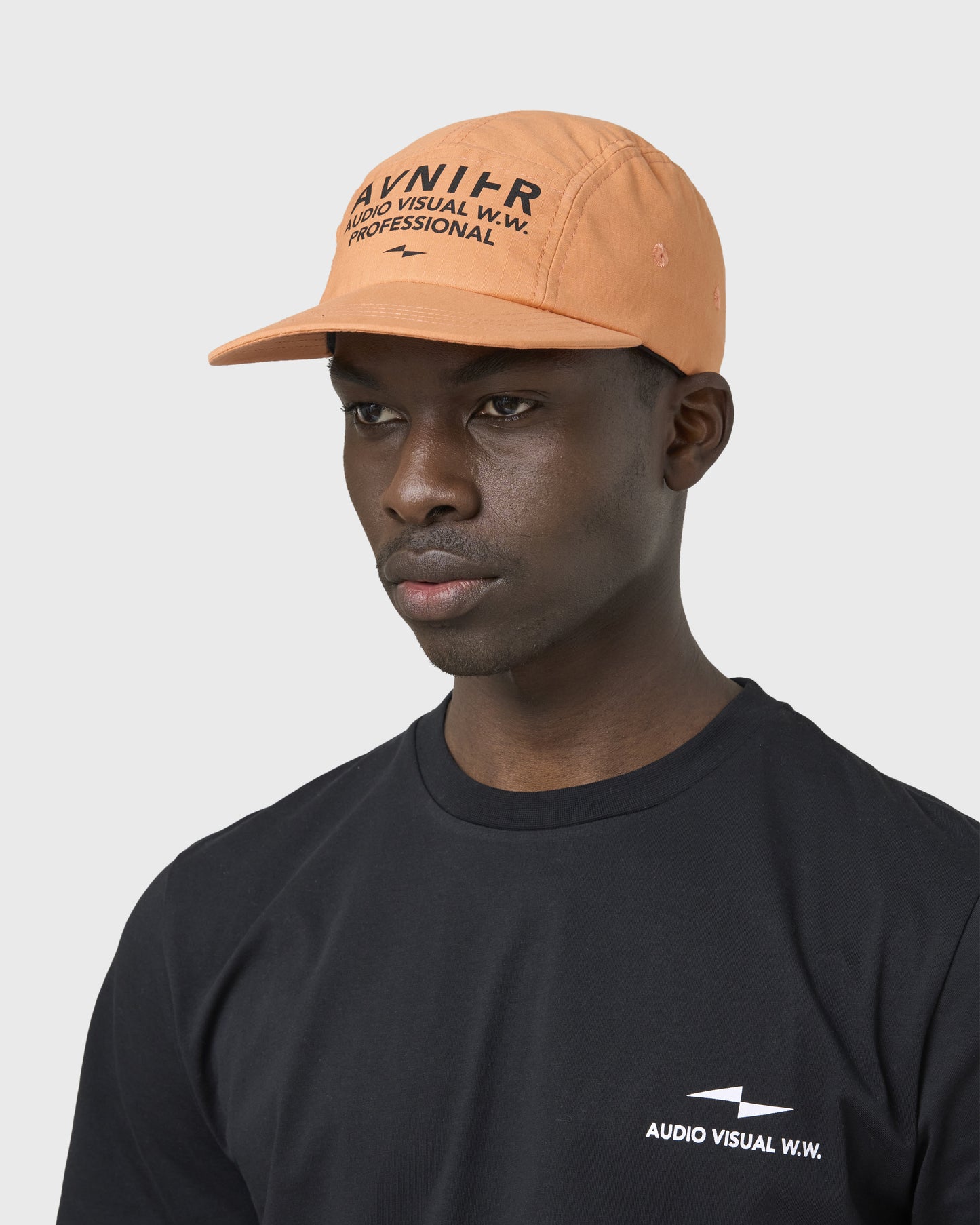 casquette-repeat-orange-avnier-avnier-2-silhouette-face - Orange vibrant