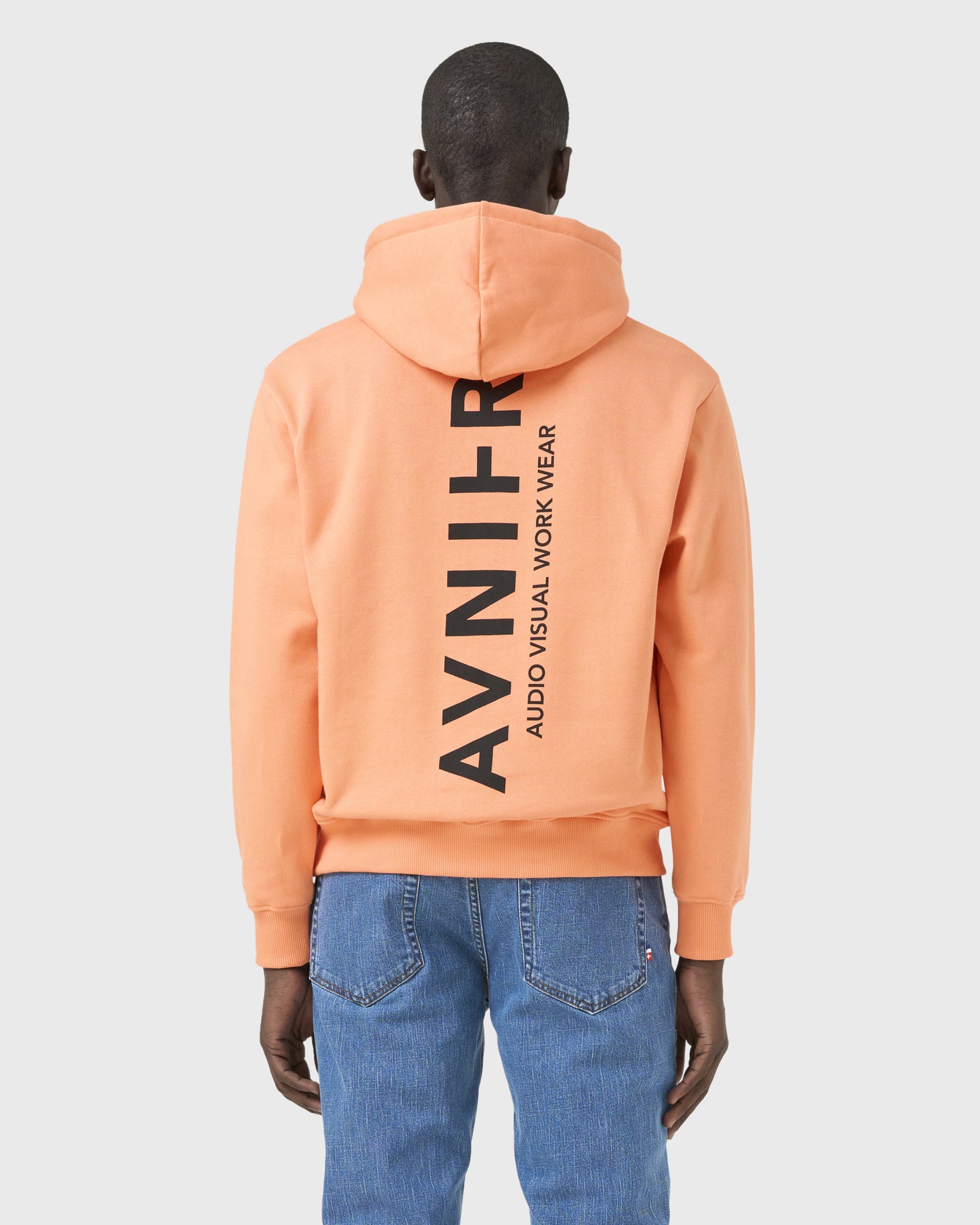 hoodie-onset-vertical-orange-avnier-audiovisuel-3-silhouette-dos - Orange vibrant