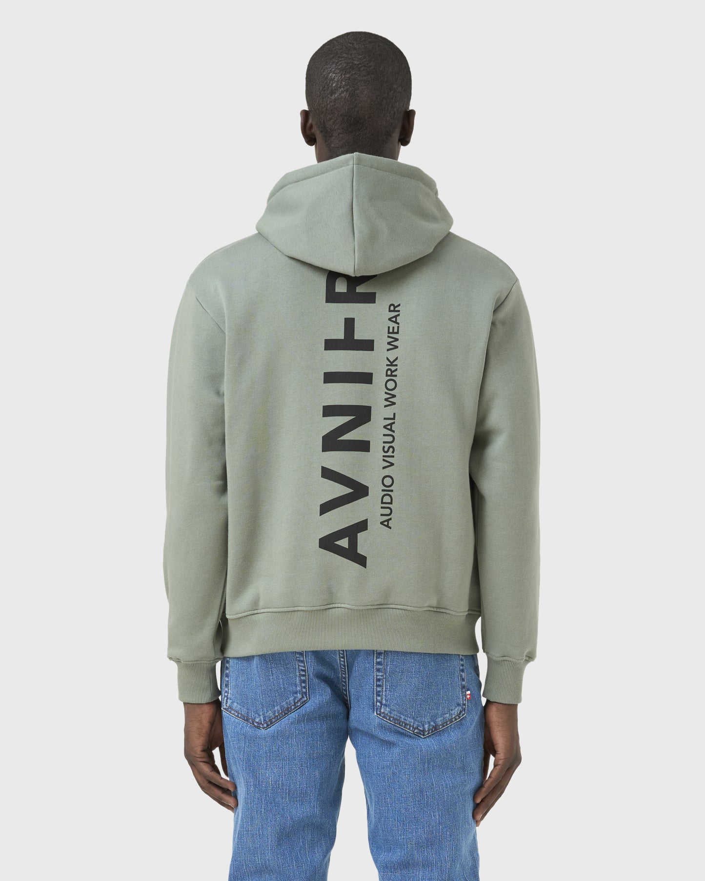 hoodie-onset-vertical-vert-avnier-orelsan-3-silhouette-dos - Vert bitumé