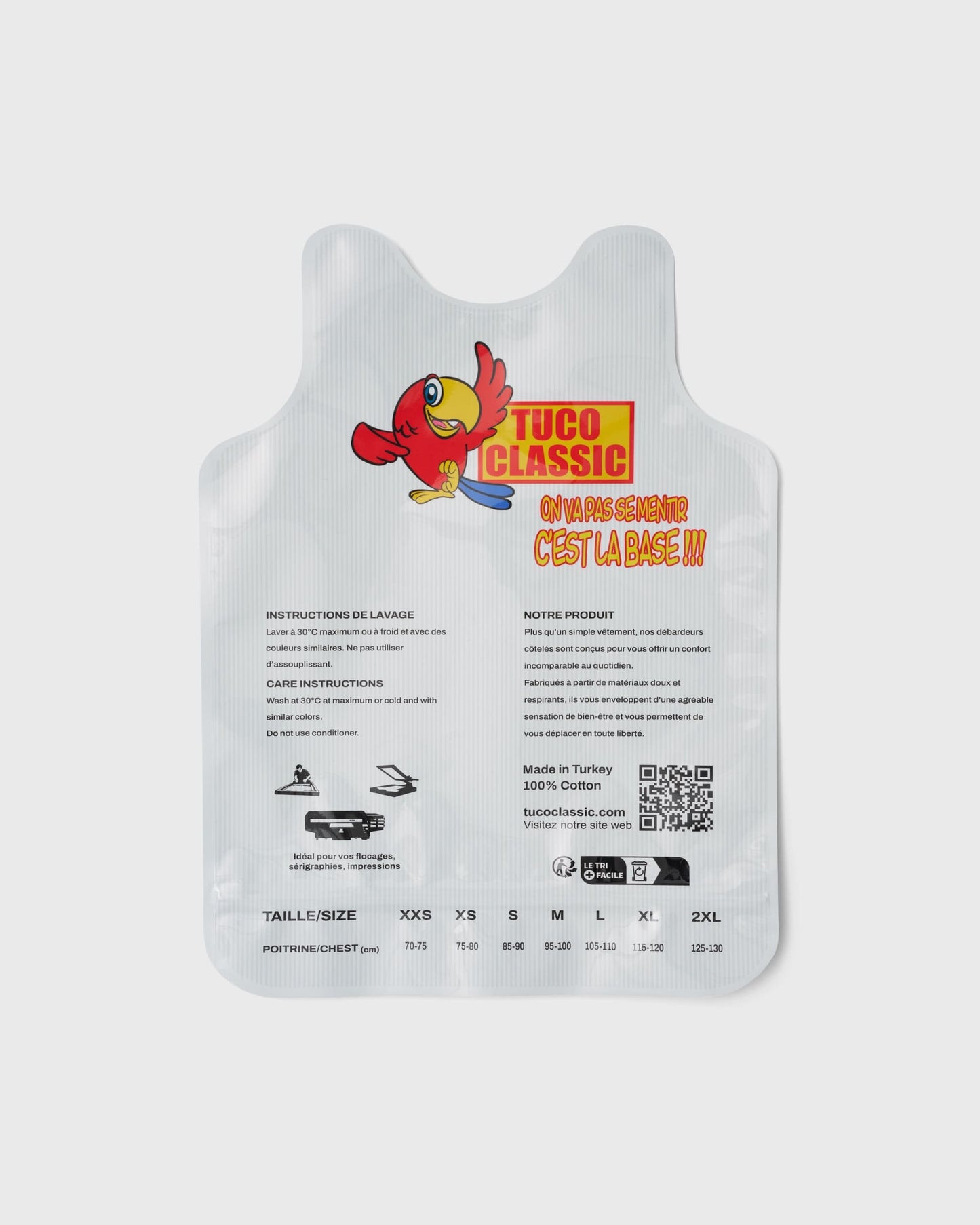 Dos du packaging Avnier x Tuco Classic.