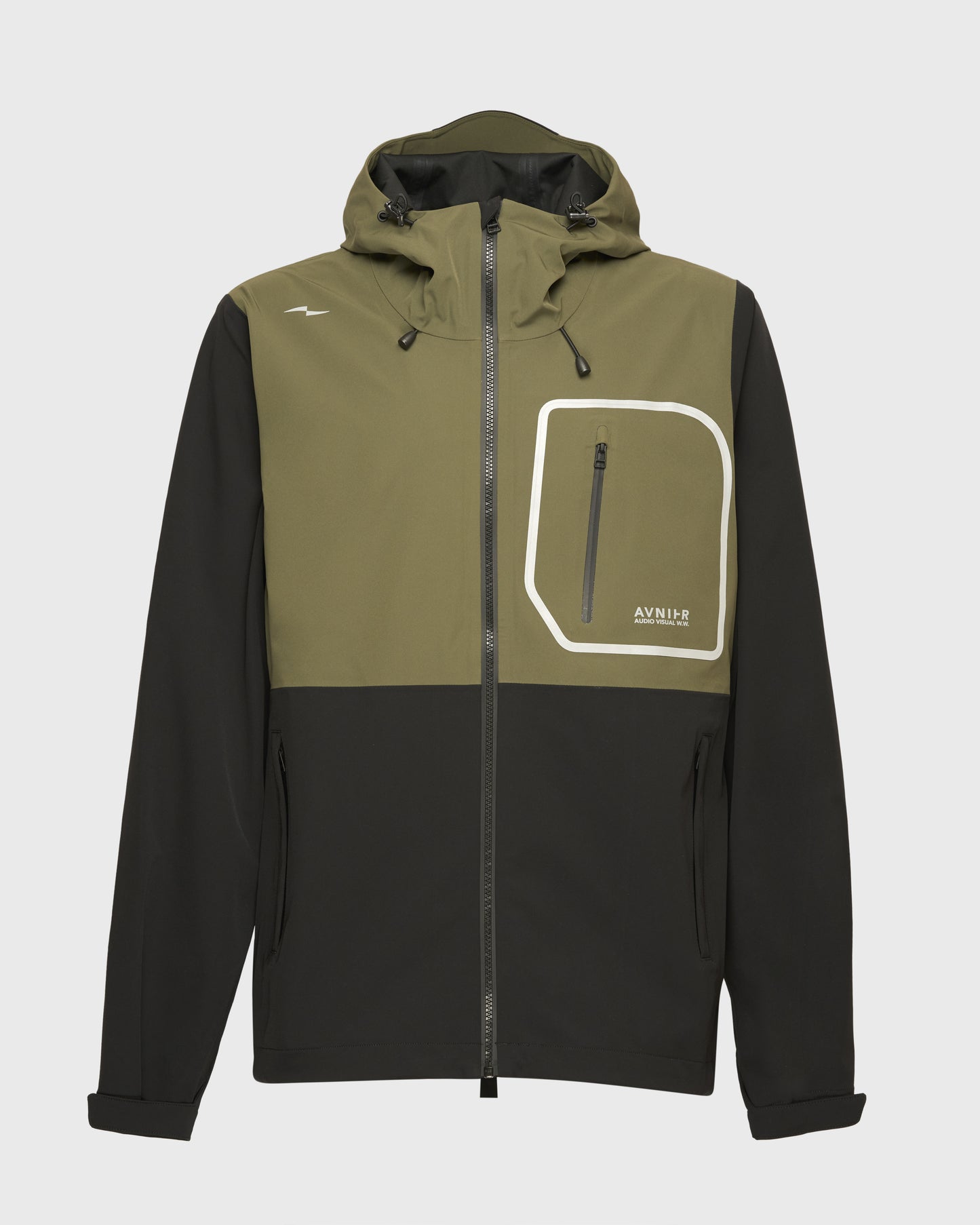 veste-hardshell-interlude-avnier-salomon-1-packshot-face - Kaki