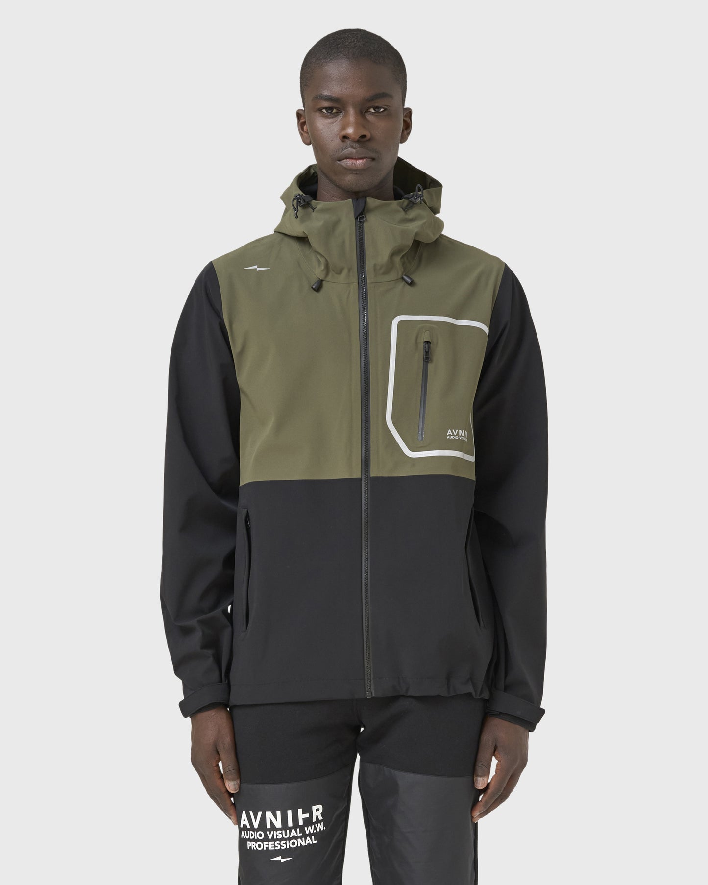 veste-hardshell-interlude-avnier-salomon-2-silhouette-face - Kaki