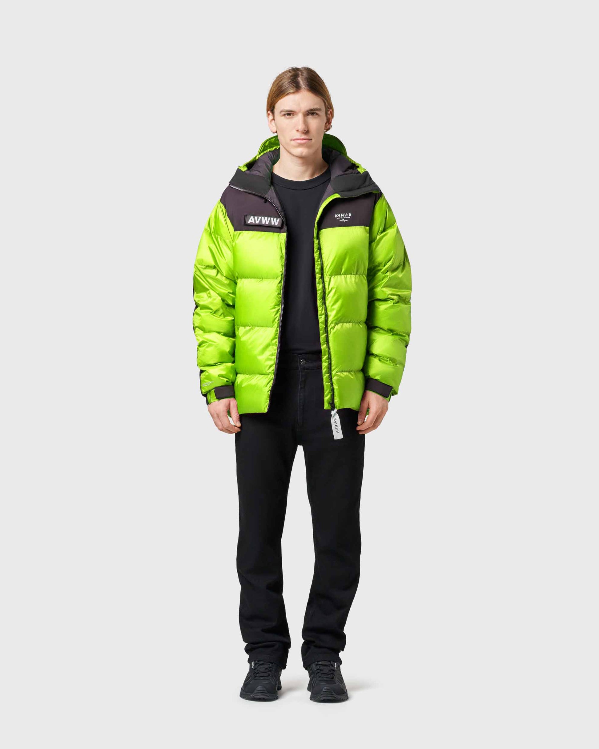 doudoune-symphony-vert-citron-avnier-avww-4-silhouette-look-homme-face - Vert Citron