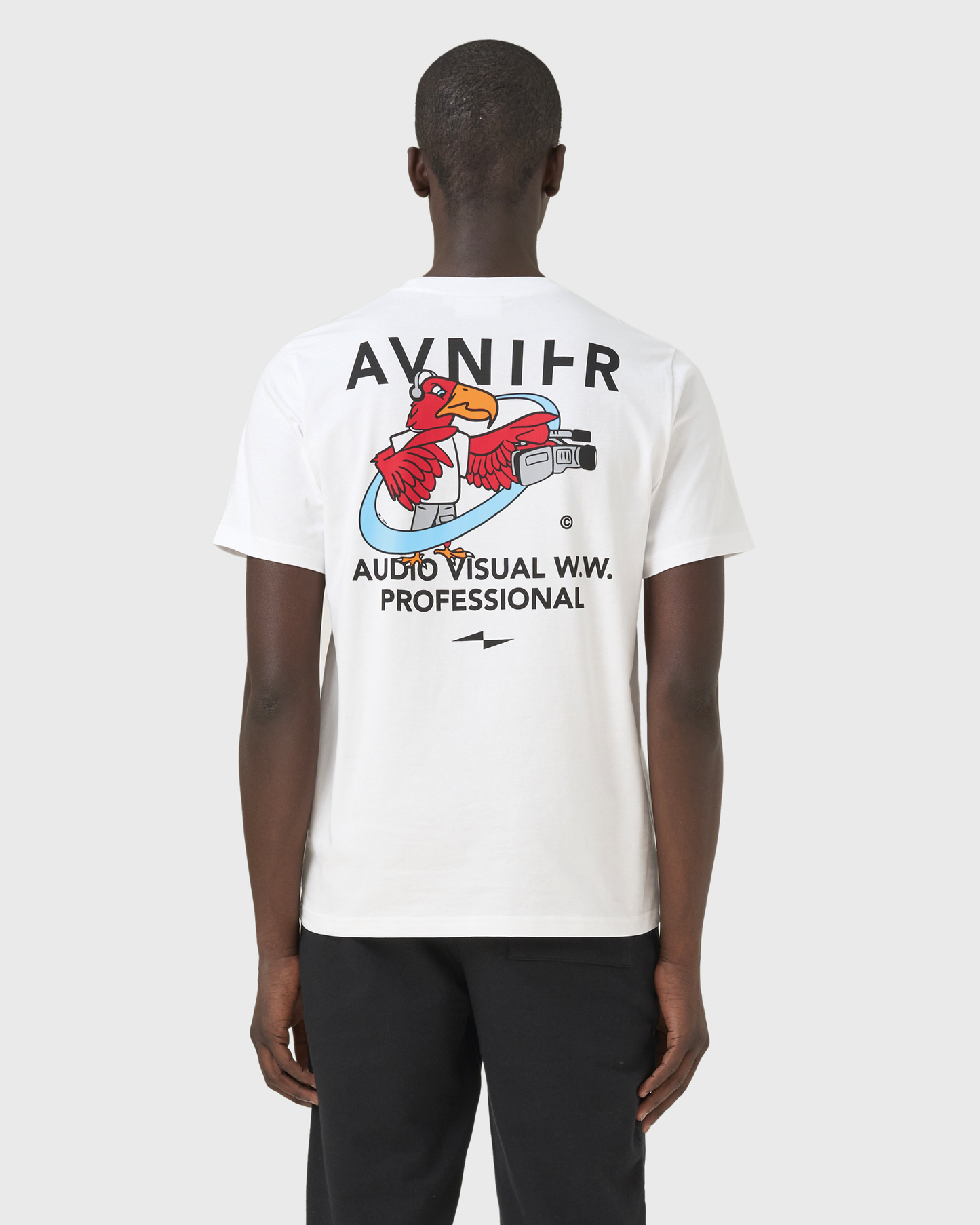 t-shirt-source-bird-vision-blanc-avnier-audio-visual-workwear - blanc