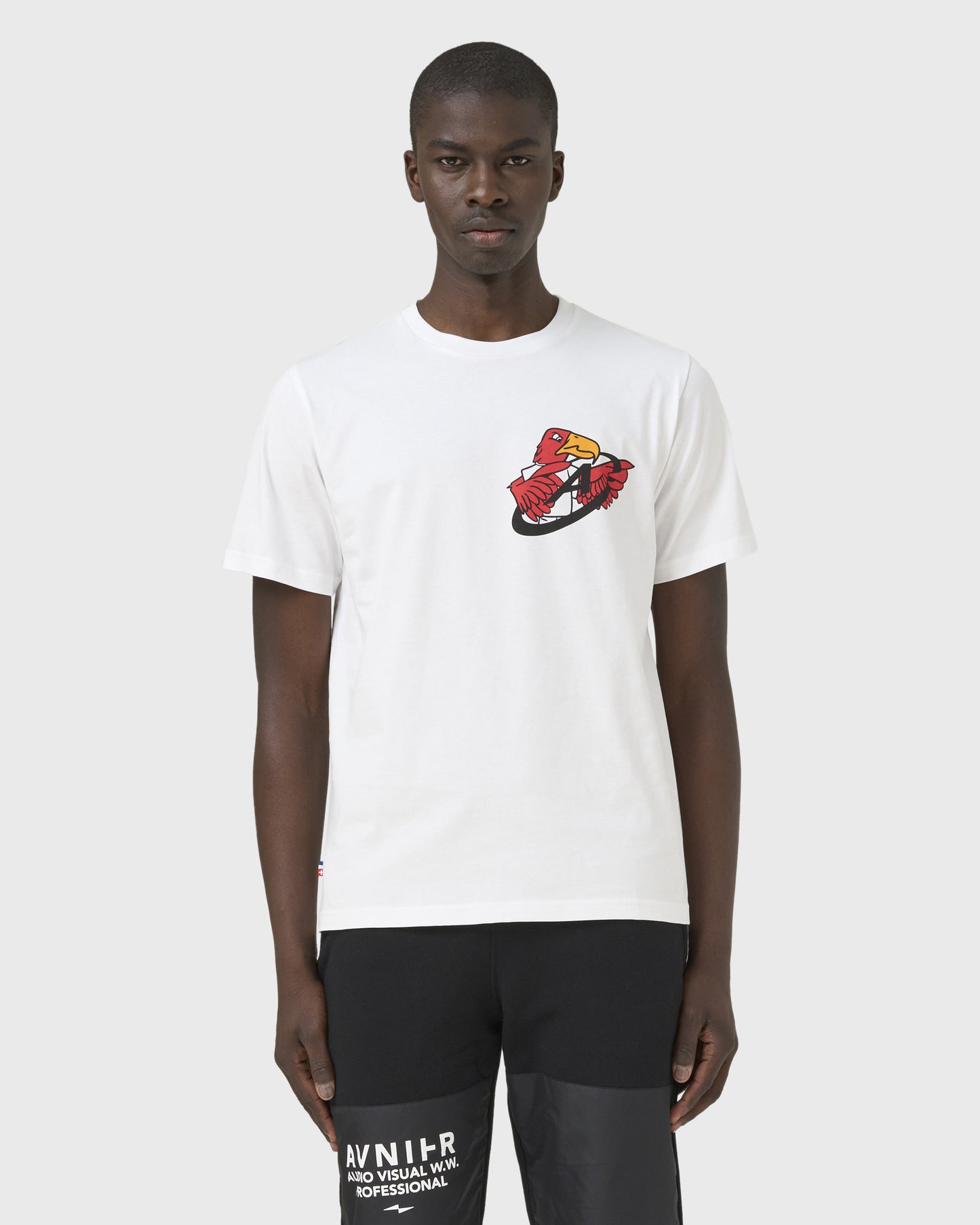t-shirt-source-bird-vision-blanc-avnier-salomon-2-silhouette-face - Blanc