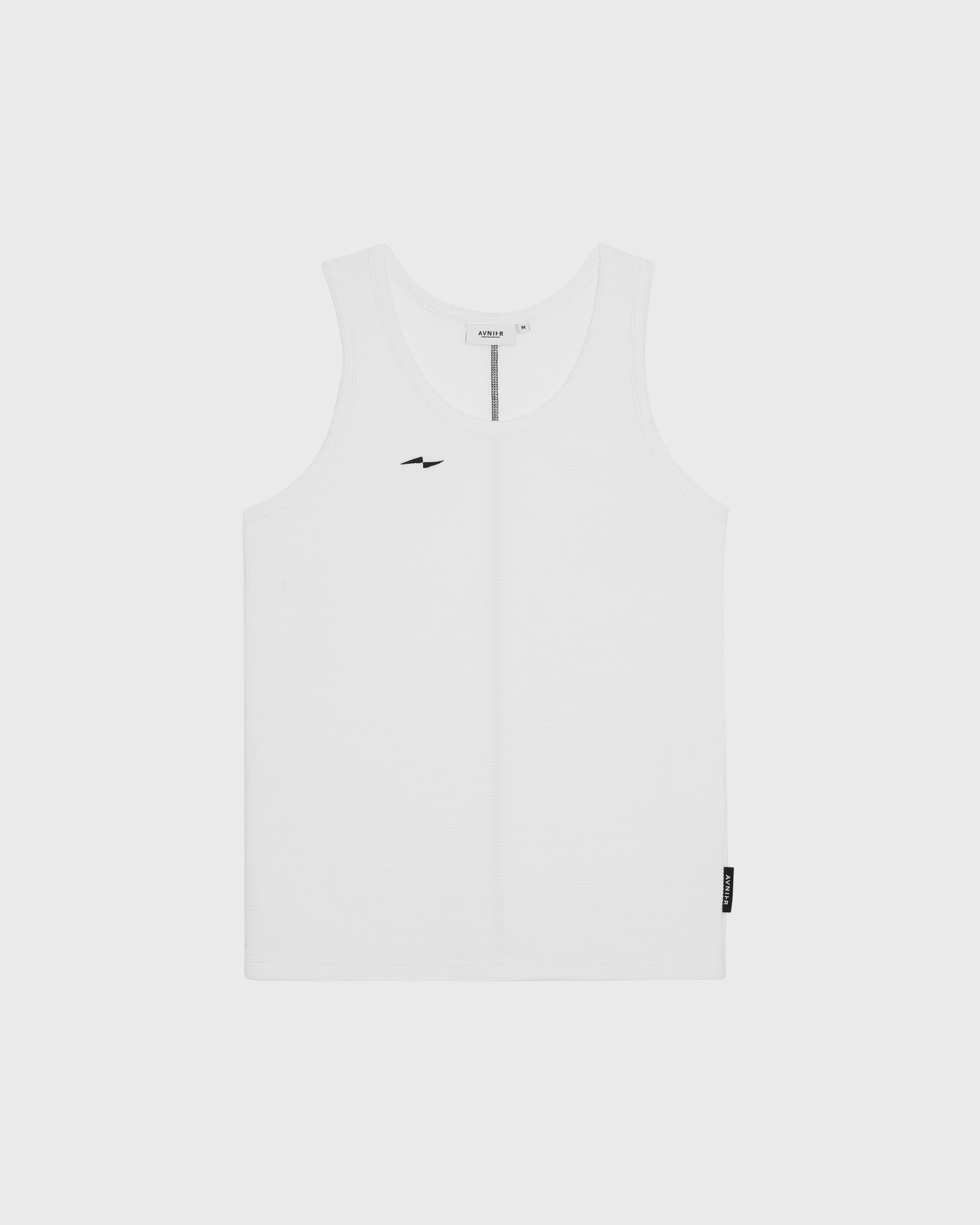 Débardeur blanc Avnier Aperture, coupe droite en coton, style minimaliste et épuré.