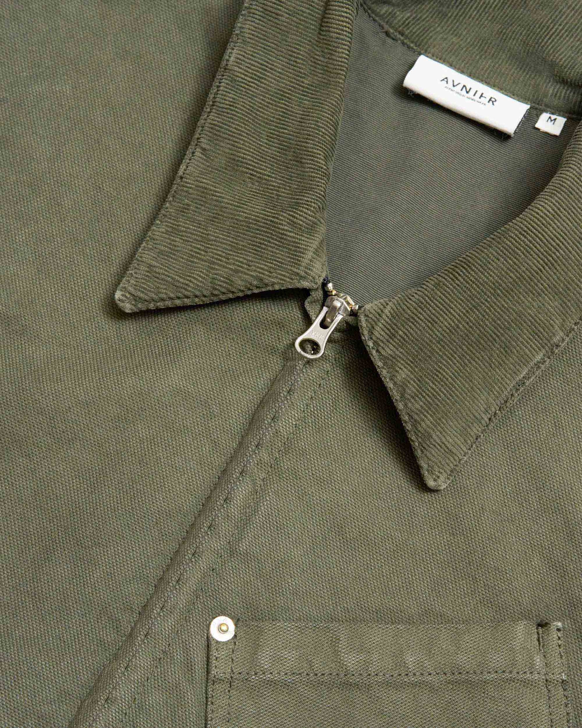 veste-operator-kaki-avnier-zoom-col-zip-metal - kaki