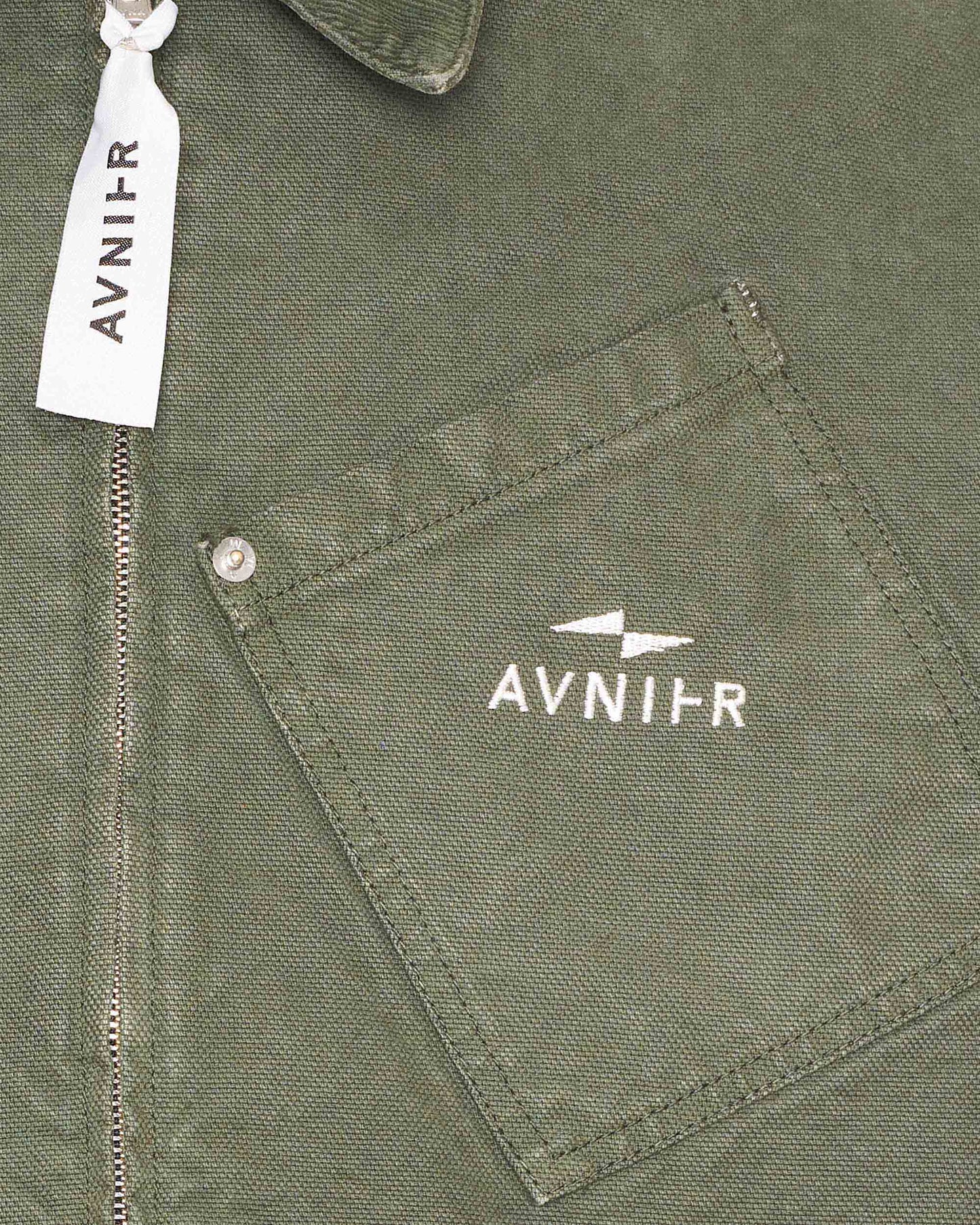 veste-operator-kaki-avnier-zoom-poche-poitrine-logo-brode - kaki