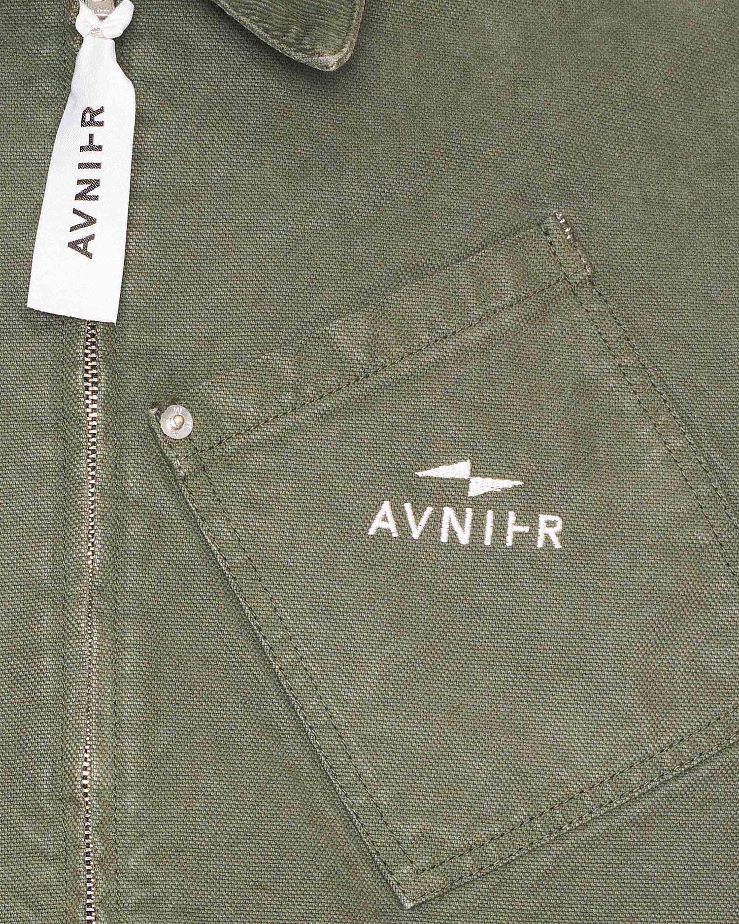 veste-operator-kaki-avnier-zoom-poche-poitrine-logo-brode - kaki