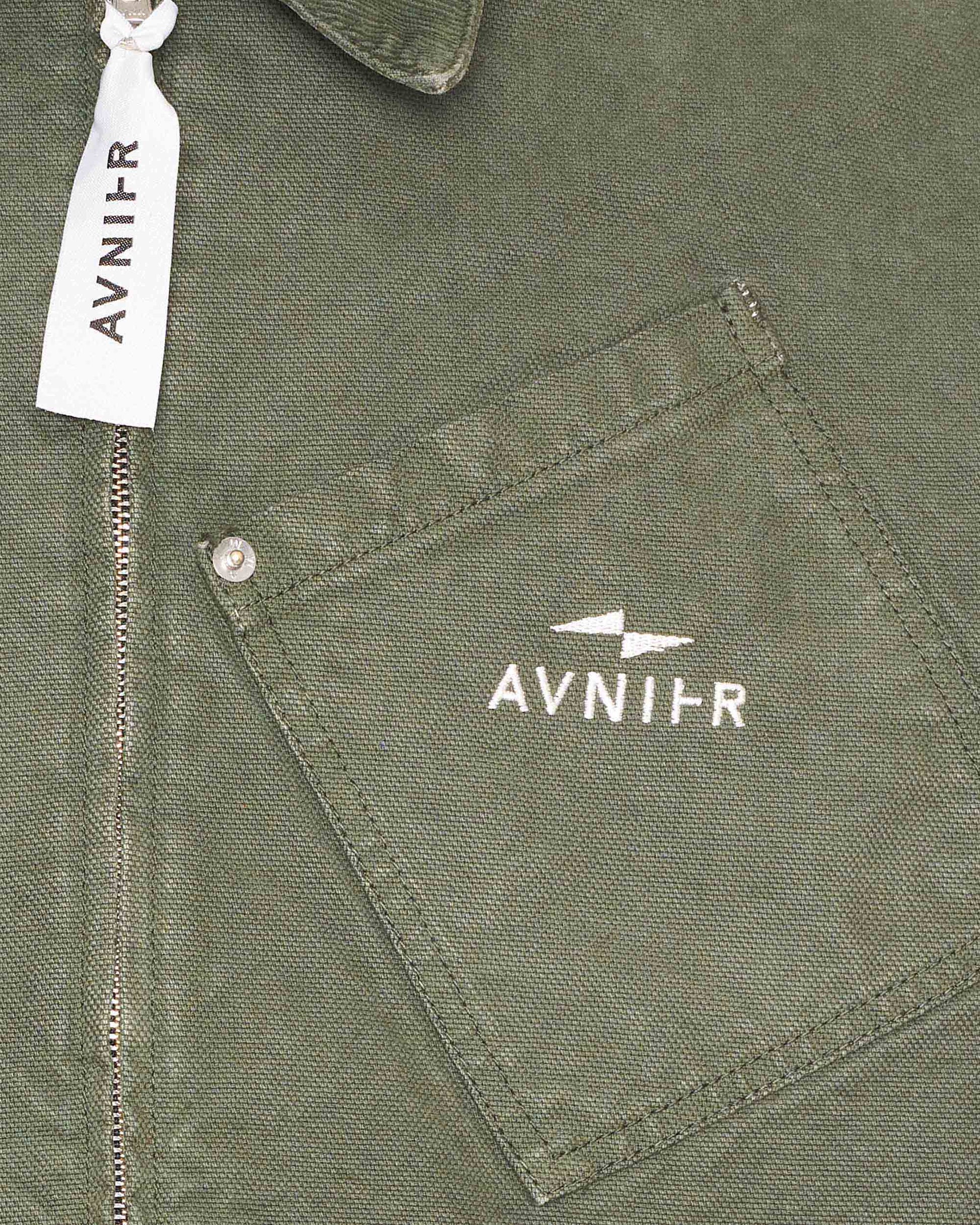 veste-operator-kaki-avnier-zoom-poche-poitrine-logo-brode - kaki